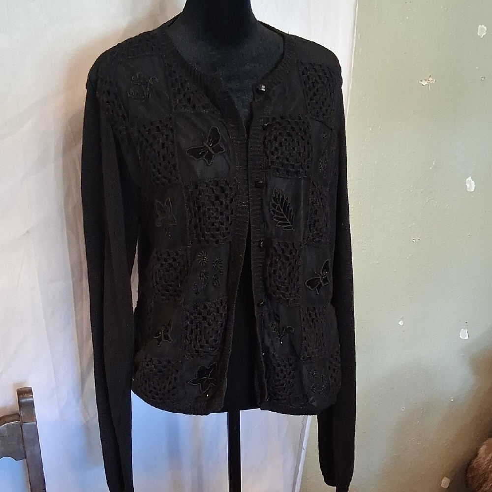 Teddi Women's Black Sweater Size Medium